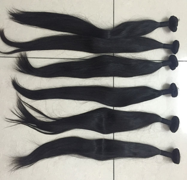 silky straight human hair