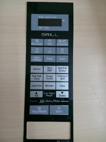 Microwave Oven Membrane Keypad : ABLE391 : Model No : NN-GT231M :