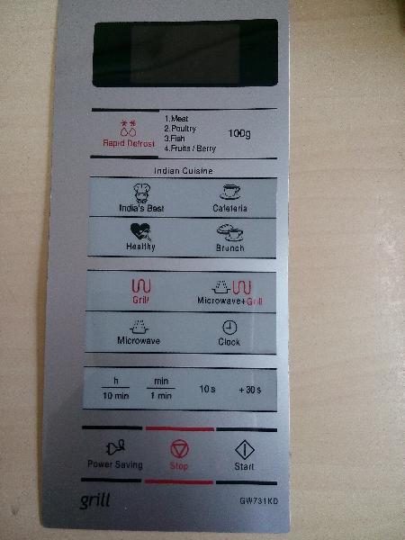 ABLE394  Microwave Oven Membrane Keypad