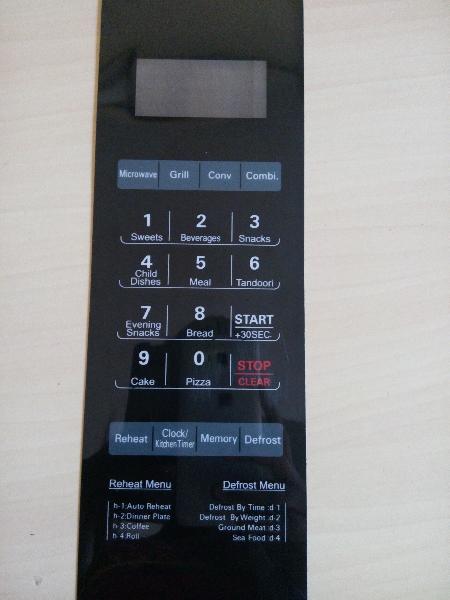 ABLE395  Microwave Oven Membrane Keypad