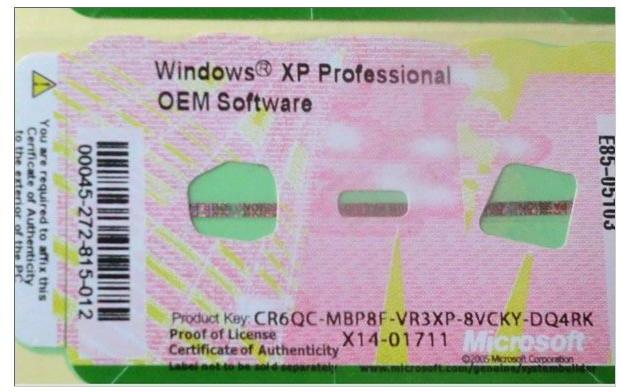 Professional Xp Software Serial Windows Product Key Manufacturer