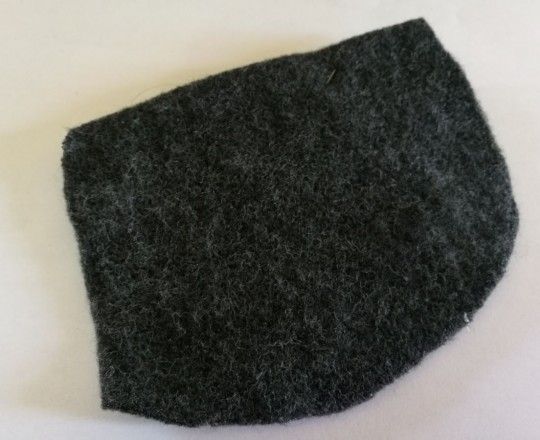 Black Polyester Non Woven Fabric