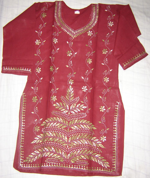 Kantha Stitch Kurtis