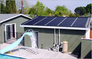 Solar swimming pool