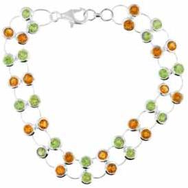 Silver Gemstone Bracelets - B17095