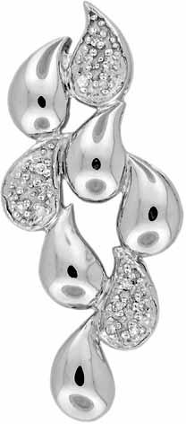 Silver Diamond Pendants - Px1126