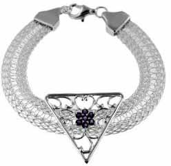 Silver Mesh Bracelets B17144