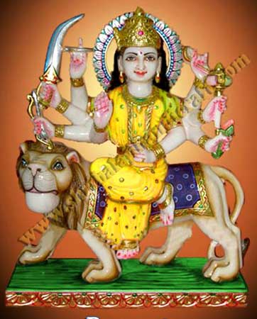 Durga Marble Statue (09)