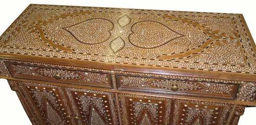 Bone Inlay Drawer Chest