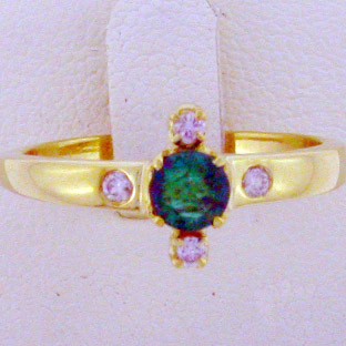 Diamond Emerald Gold Rings - 04