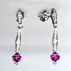 Diamond Gold Tourmoline Earrings Dge-021