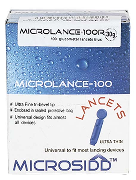 MICROSIDD LANCETS Round Blue 100's