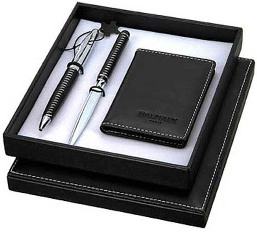 Leather Wallet and Pen Combo