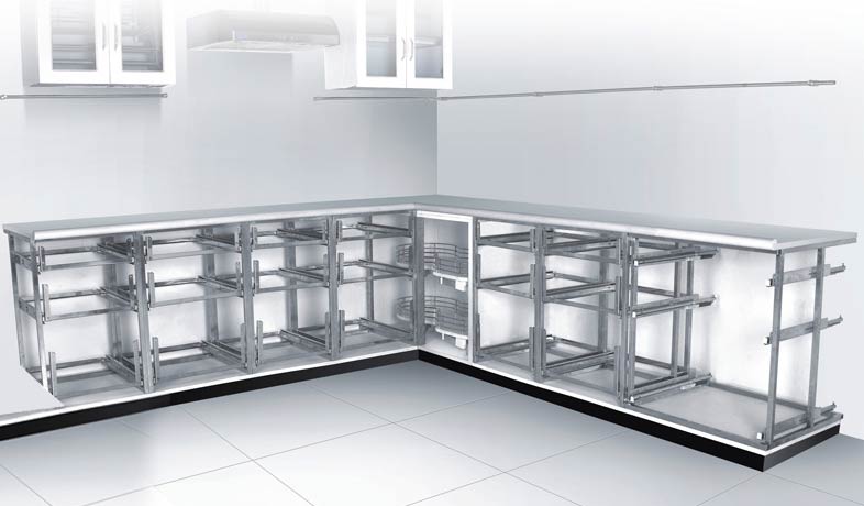 steel frame kitchen cabinets