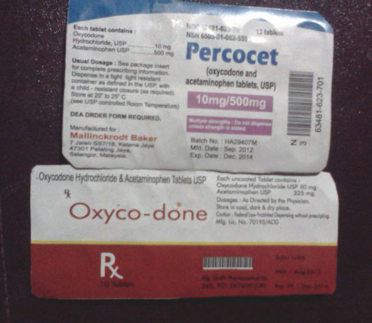 norco vs percocet