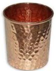 Hammered Copper Glass