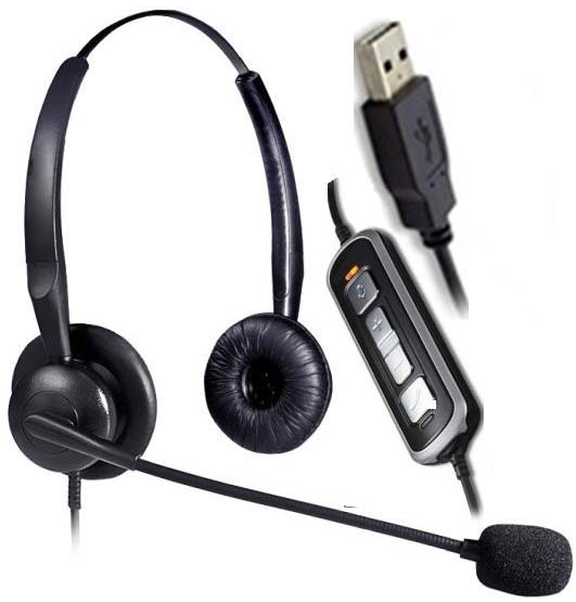 CLEARTONE USB Headset, for OFFICE / CALL CENTER, Color : BLACK