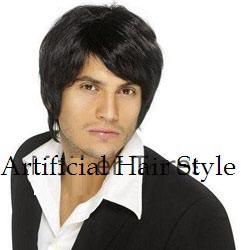 Men's Lace Wig Synthetic Hair