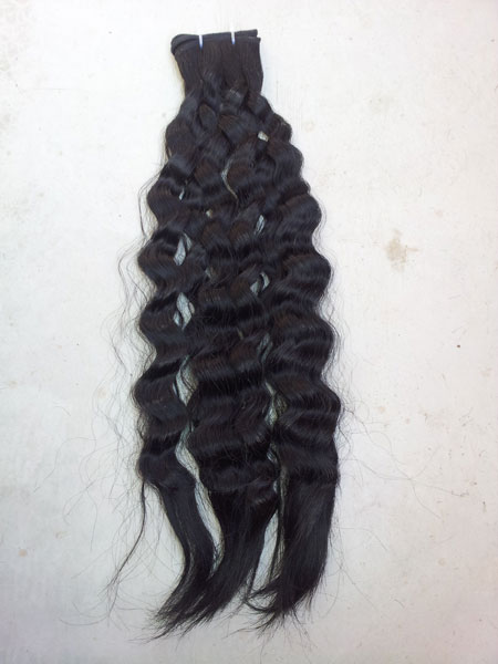 Wavy Machine Weft Hair Extensions