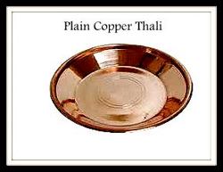 Plain Copper Pooja Thali