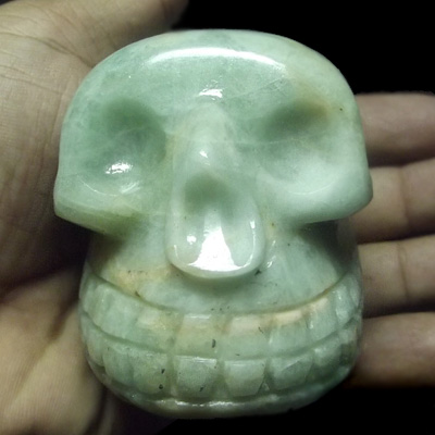 Green Aventurine Crystal Healing Skulls