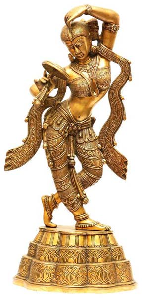 Polished Brass Dancing Lady Statue, for Dust Proof, Heat Resistance,  Pattern : Non Printed at Best Price in Aligarh