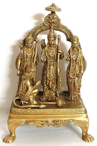 Brass Ram Darbar Statue