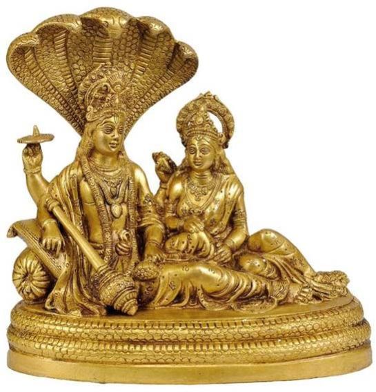 Brass Vishnu Lakshmi Statue at Best Price in Aligarh Two Moustaches