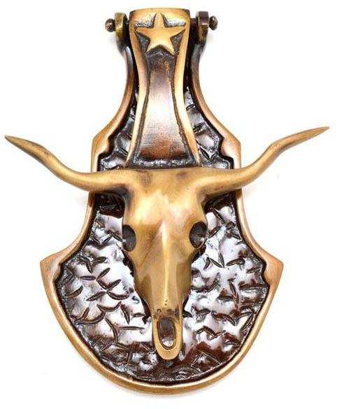 Brass Bull Head Door Knocker