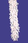 Pre Lit Crystal White Artificial Spruce Christmas Garland