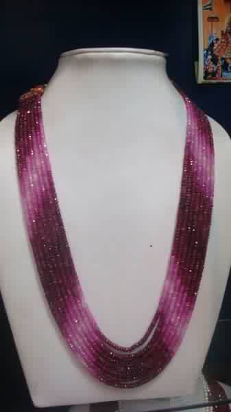 Ruby Shaded Beads