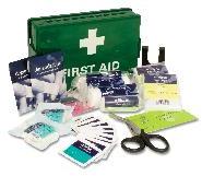 Rectangular Polished Plastic First Aid Box, for Medical Use, Pattern : Plain