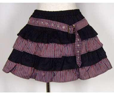 Frilled Denim Skirt