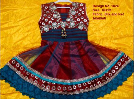 Maroon Anarkali