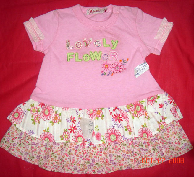 Frill baby frock