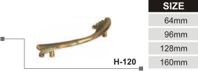 Brass Finish Handle Lock