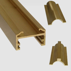 Copper extruded profiles, for machinery part