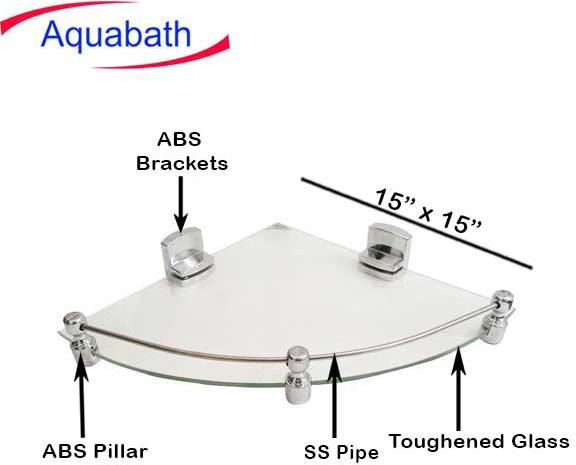 15 x 15 Nano Clear Corner Shelf