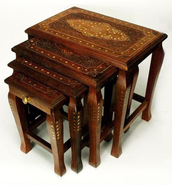 Wooden Stool Set