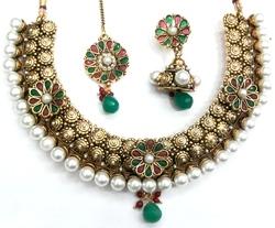 Polki Kundan Necklace Set