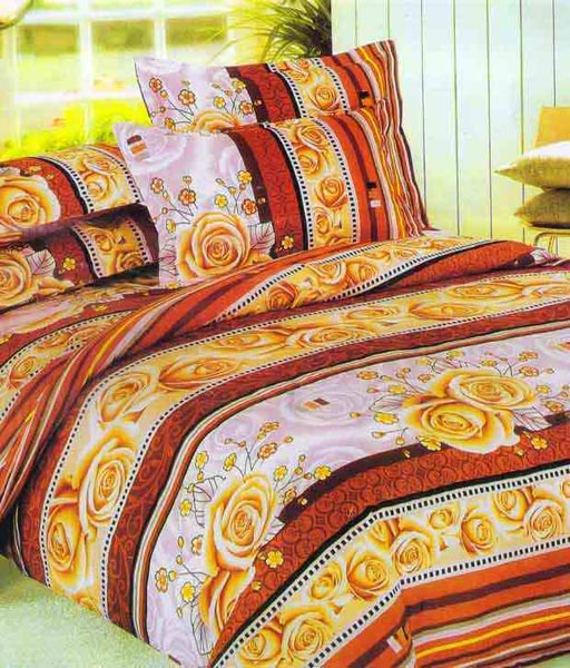 Comtemporary Double Bedsheet with 2 Pillow Covers