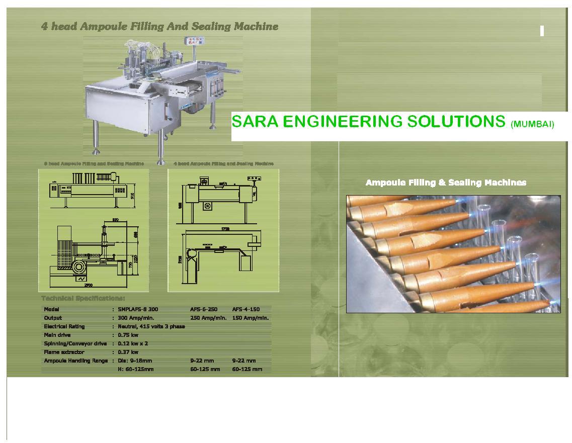 Ampoule Filling & Sealing Machine