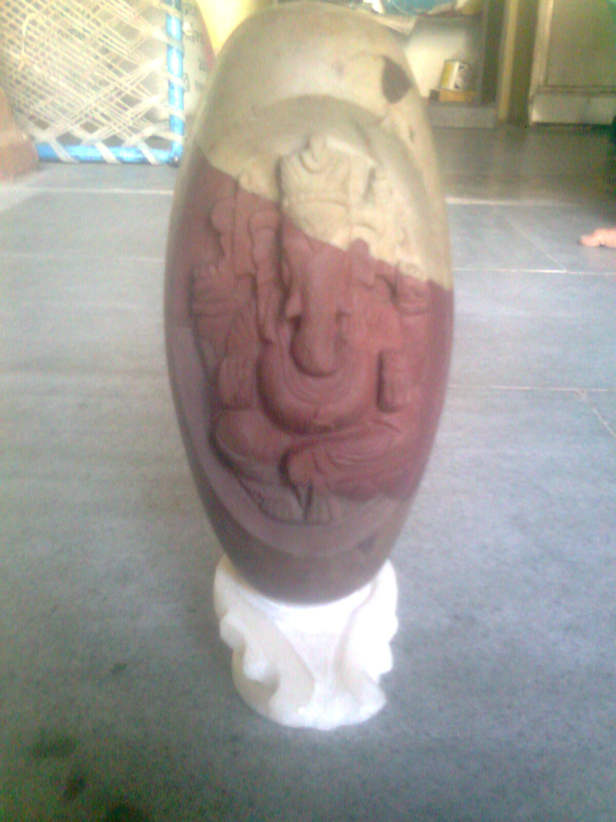 Ganesh Carved Shiva Lingams