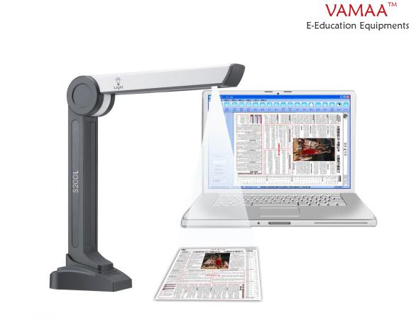 Plastic Document Camera (SG-VP-S200L), for Business, Education, Color : White