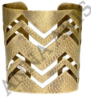 Glow Cuff Bracelet in Brass