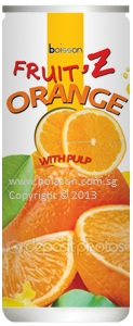 Orange Fruit Juice Drink with Pulp