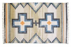 Rectangular Printed Cotton Rugs, for Home, Hotel, Feature : Embroidered