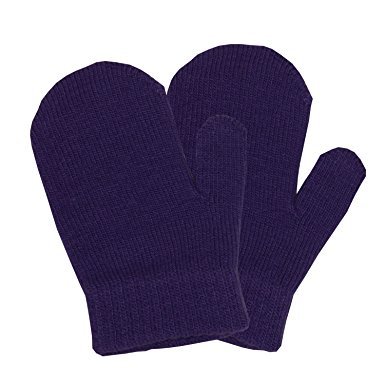 Plain Cotton Mitten Gloves, Color : Navy Blue