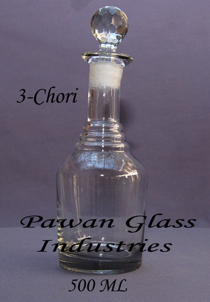 3 Chori Glass Perfume Bottles