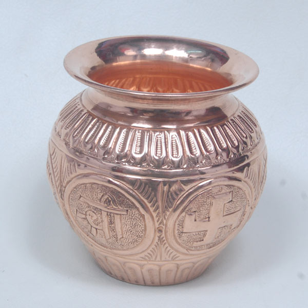 Embossed Copper Lota Buy Embossed Copper Lota in Moradabad Uttar Pradesh